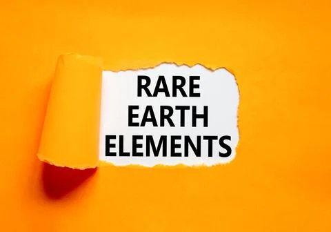 Rare earth elements symbol. Concept words Rare earth elements on beautiful .. Stock Photos