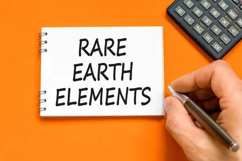 Rare earth elements symbol. Concept words Rare earth elements on beautiful .. Stock Photos