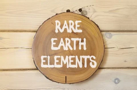 Rare earth elements symbol. Concept words Rare earth elements on beautiful .. Stock Photos