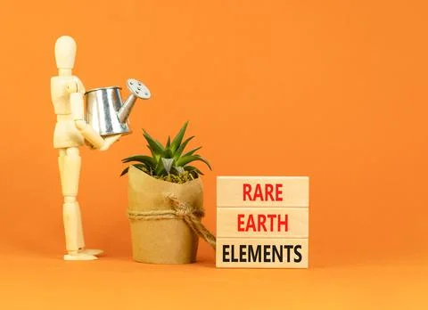 Rare earth elements symbol. Concept words Rare earth elements on beautiful .. Stock Photos