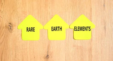 Rare earth elements symbol. Concept words Rare earth elements on beautiful .. Stock Photos