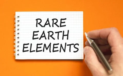 Rare earth elements symbol. Concept words Rare earth elements on beautiful .. Stock Photos