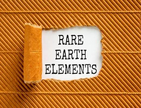 Rare earth elements symbol. Concept words Rare earth elements on beautiful .. Stock Photos