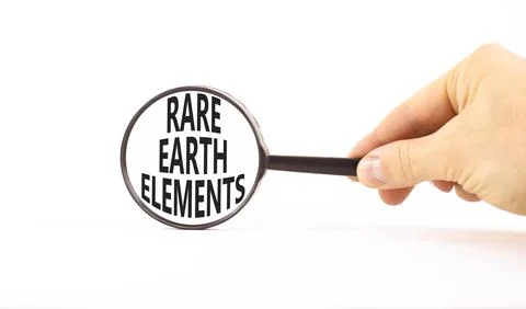 Rare earth elements symbol. Concept words Rare earth elements in beautiful .. Stock Photos
