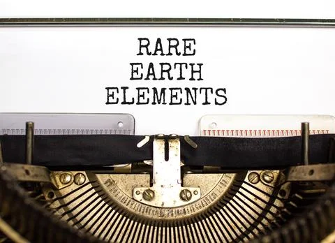 Rare earth elements symbol. Concept words Rare earth elements typed on beauti Stock Photos