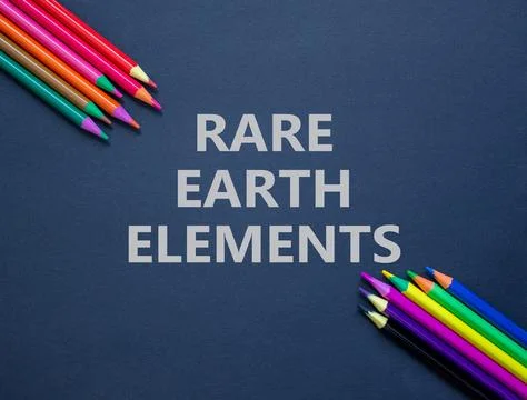 Rare earth elements symbol. Concept words Rare earth elements on beautiful .. Stock Photos