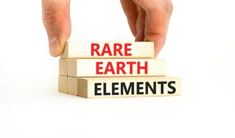 Rare earth elements symbol. Concept words Rare earth elements on beautiful .. Stock Photos
