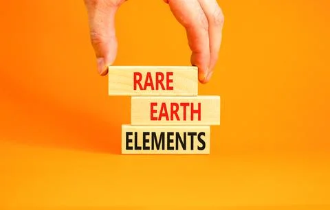 Rare earth elements symbol. Concept words Rare earth elements on beautiful .. Stock Photos