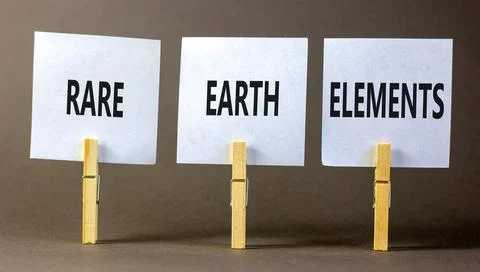 Rare earth elements symbol. Concept words Rare earth elements on beautiful .. Stock Photos