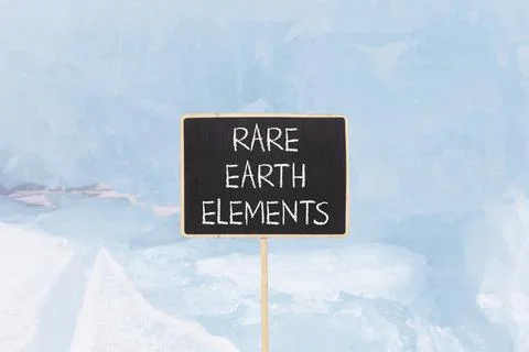 Rare earth elements symbol. Concept words Rare earth elements on beautiful .. Stock Photos