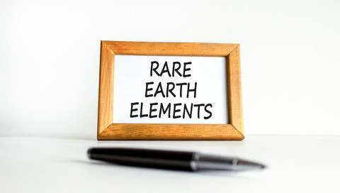 Rare earth elements symbol. Concept words Rare earth elements on beautiful wo Stock Photos