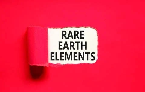 Rare earth elements symbol. Concept words Rare earth elements on beautiful .. Stock Photos