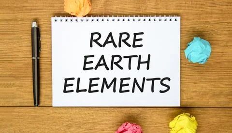 Rare earth elements symbol. Concept words Rare earth elements on beautiful .. Stock Photos