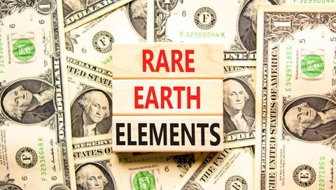 Rare earth elements symbol. Concept words Rare earth elements on beautiful .. Stock Photos