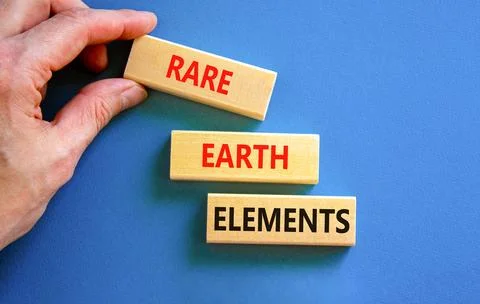 Rare earth elements symbol. Concept words Rare earth elements on beautiful .. Stock Photos
