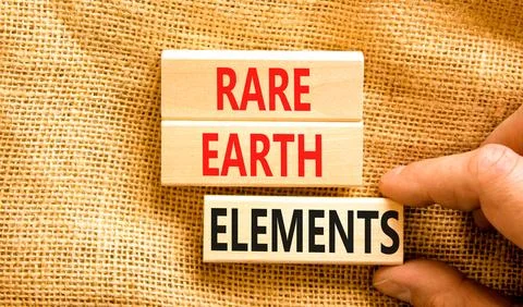 Rare earth elements symbol. Concept words Rare earth elements on beautiful .. Stock Photos