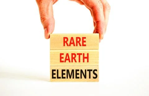 Rare earth elements symbol. Concept words Rare earth elements on beautiful .. Stock Photos