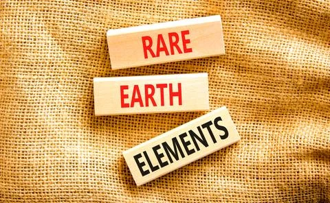 Rare earth elements symbol. Concept words Rare earth elements on beautiful .. Stock Photos