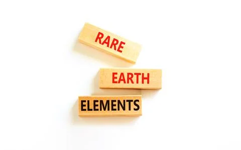 Rare earth elements symbol. Concept words Rare earth elements on beautiful .. Stock Photos