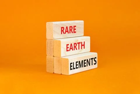 Rare earth elements symbol. Concept words Rare earth elements on beautiful .. Stock Photos