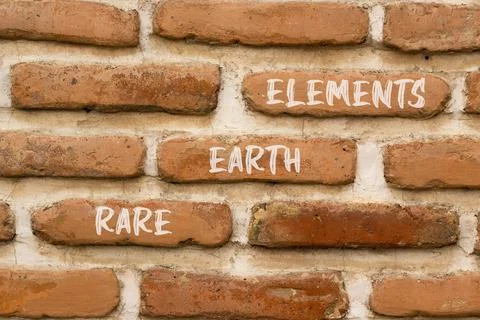 Rare earth elements symbol. Concept words Rare earth elements on beautiful .. Stock Photos