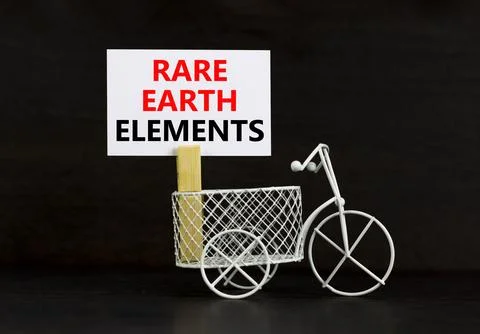 Rare earth elements symbol. Concept words Rare earth elements on beautiful .. Stock Photos
