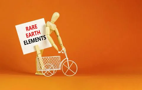 Rare earth elements symbol. Concept words Rare earth elements on beautiful .. Stock Photos