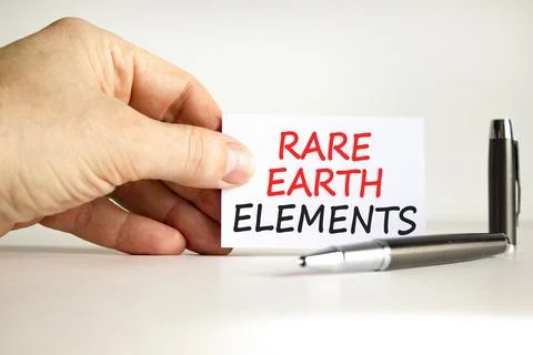 Rare earth elements symbol. Concept words Rare earth elements on beautiful .. Stock Photos