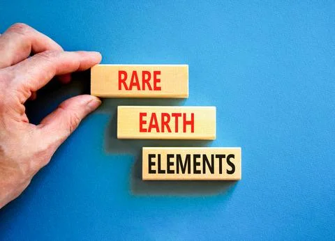 Rare earth elements symbol. Concept words Rare earth elements on beautiful .. Stock Photos