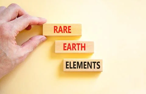 Rare earth elements symbol. Concept words Rare earth elements on beautiful .. Stock Photos
