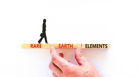 Rare earth elements symbol. Concept words Rare earth elements on beautiful .. Stock Photos