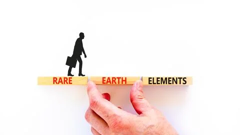 Rare earth elements symbol. Concept words Rare earth elements on beautiful .. Stock Photos