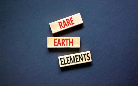Rare earth elements symbol. Concept words Rare earth elements on beautiful .. Stock Photos