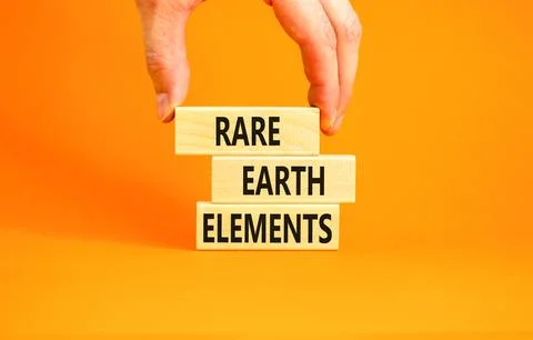Rare earth elements symbol. Concept words Rare earth elements on beautiful .. Stock Photos