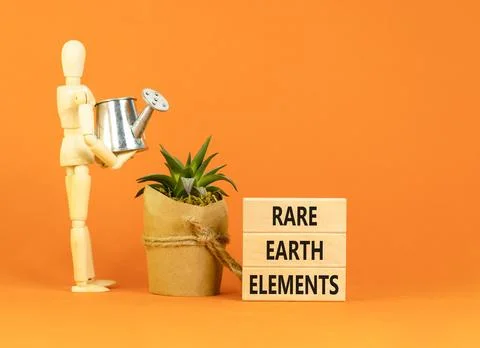 Rare earth elements symbol. Concept words Rare earth elements on beautiful .. Stock Photos