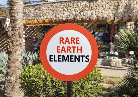 Rare earth elements symbol. Concept words Rare earth elements on beautiful .. Stock Photos