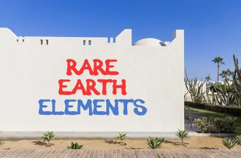 Rare earth elements symbol. Concept words Rare earth elements on beautiful .. Stock Photos