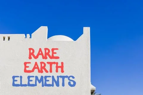 Rare earth elements symbol. Concept words Rare earth elements on beautiful .. Stock Photos