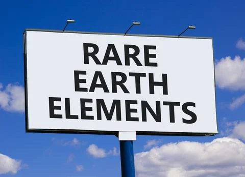Rare earth elements symbol. Concept words Rare earth elements on beautiful .. Stock Photos