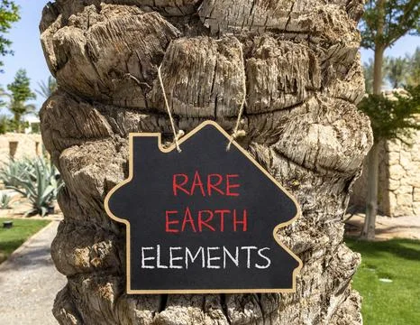 Rare earth elements symbol. Concept words Rare earth elements on beautiful .. Stock Photos
