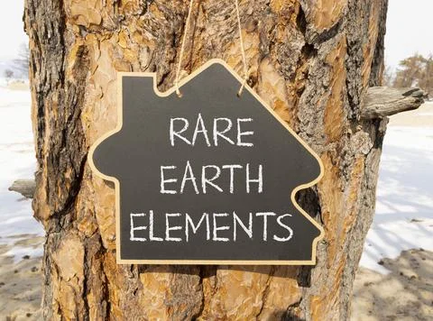 Rare earth elements symbol. Concept words Rare earth elements on beautiful .. Stock Photos