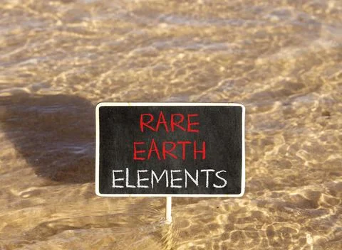 Rare earth elements symbol. Concept words Rare earth elements on beautiful .. Stock Photos