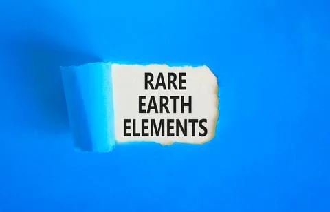 Rare earth elements symbol. Concept words Rare earth elements on beautiful .. Stock Photos