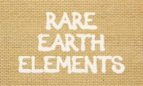 Rare earth elements symbol. Concept words Rare earth elements on beautiful .. Stock Photos