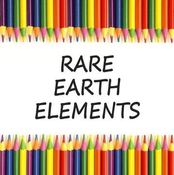 Rare earth elements symbol. Concept words Rare earth elements on beautiful wh Stock Photos