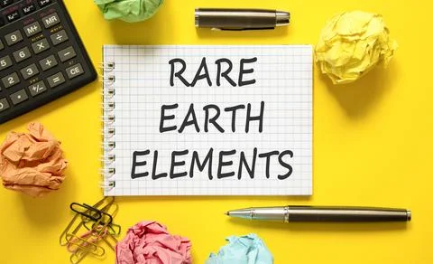 Rare earth elements symbol. Concept words Rare earth elements on beautiful .. Stock Photos