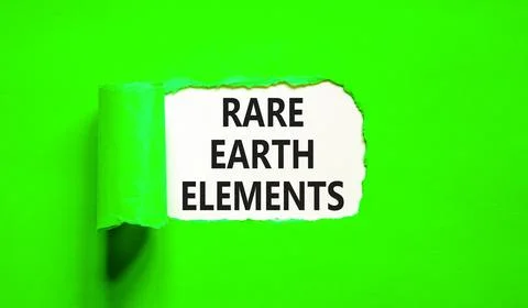Rare earth elements symbol. Concept words Rare earth elements on beautiful .. Stock Photos