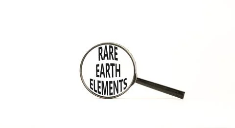 Rare earth elements symbol. Concept words Rare earth elements in beautiful .. Stock Photos
