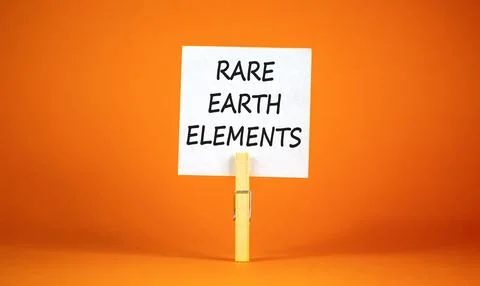 Rare earth elements symbol. Concept words Rare earth elements on beautiful .. Stock Photos