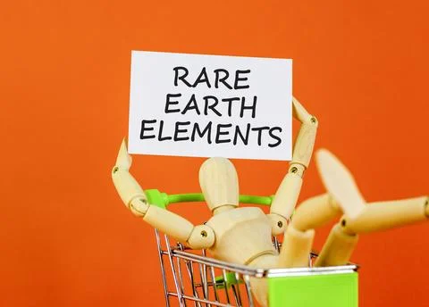 Rare earth elements symbol. Concept words Rare earth elements on beautiful .. Stock Photos
